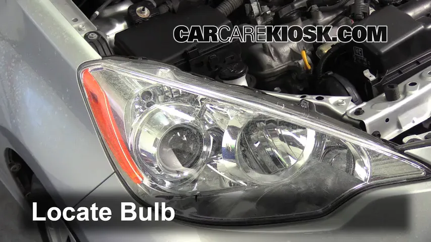 2012 Toyota Prius C 1.5L 4 Cyl. Lights Highbeam (replace bulb)